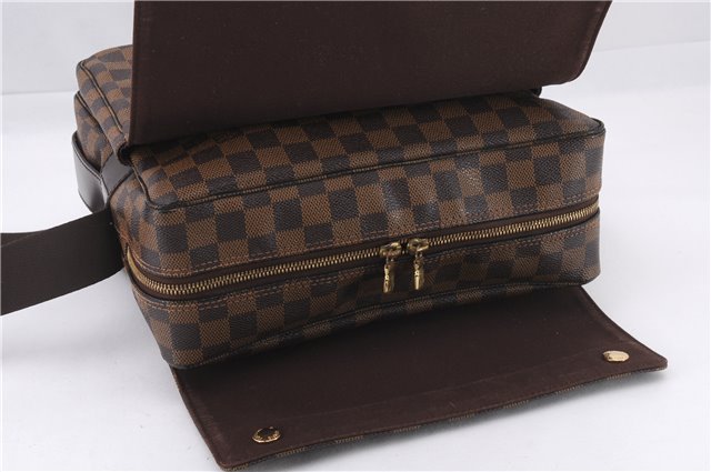 Authentic Louis Vuitton Damier Naviglio Shoulder Cross Body Bag N45255 LV 7958E
