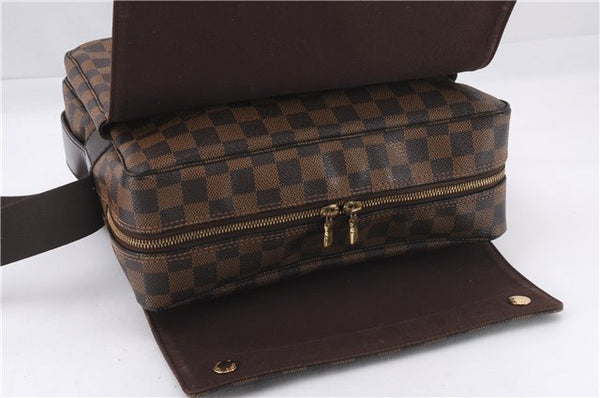 Authentic Louis Vuitton Damier Naviglio Shoulder Cross Body Bag N45255 LV 7958E