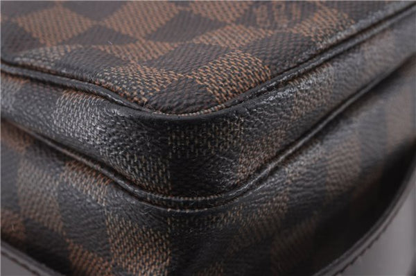 Authentic Louis Vuitton Damier Naviglio Shoulder Cross Body Bag N45255 LV 7961E