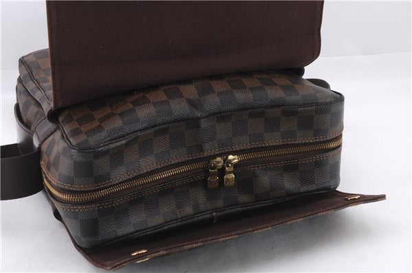 Authentic Louis Vuitton Damier Naviglio Shoulder Cross Body Bag N45255 LV 7961E