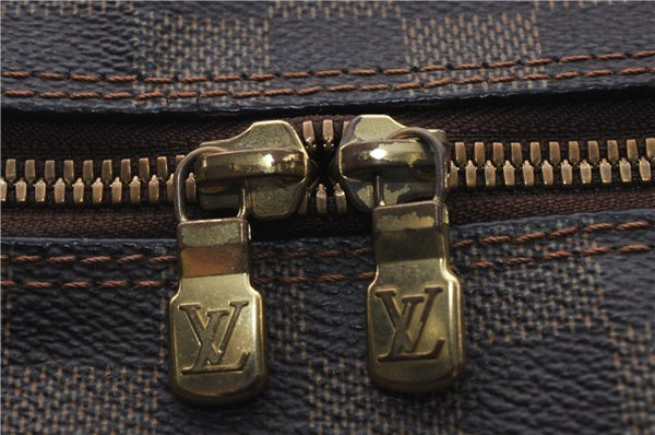 Authentic Louis Vuitton Damier Naviglio Shoulder Cross Body Bag N45255 LV 7961E