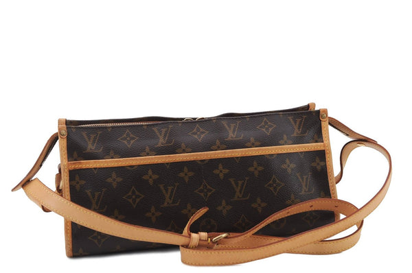 Auth LOUIS VUITTON Monogram Popincourt Long Shoulder Cross Bag M40008 LV 7963C