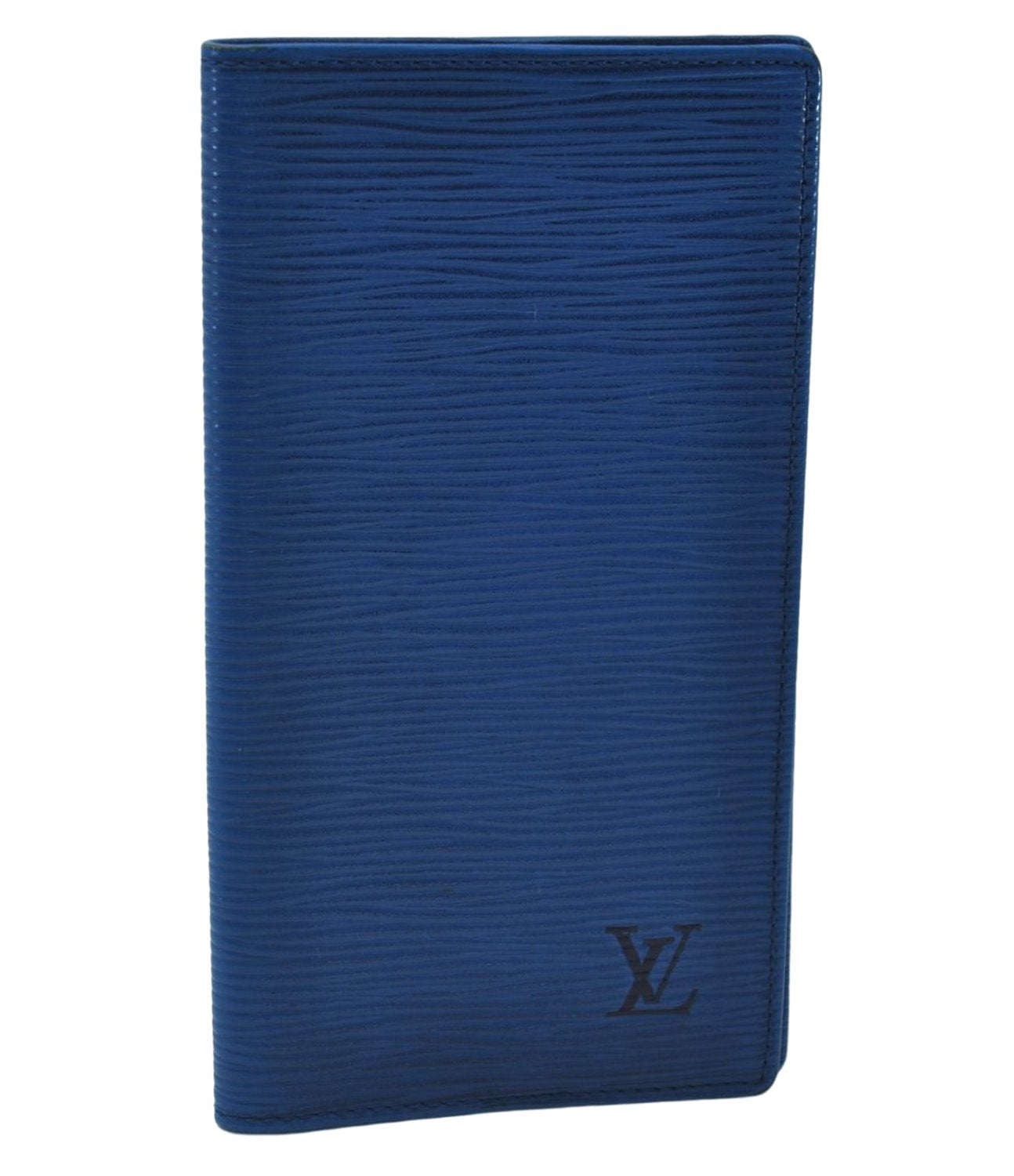 Authentic Louis Vuitton Epi Agenda Posh Day Planner Cover Blue R20525 LV 7963D