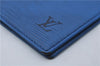 Authentic Louis Vuitton Epi Agenda Posh Day Planner Cover Blue R20525 LV 7963D