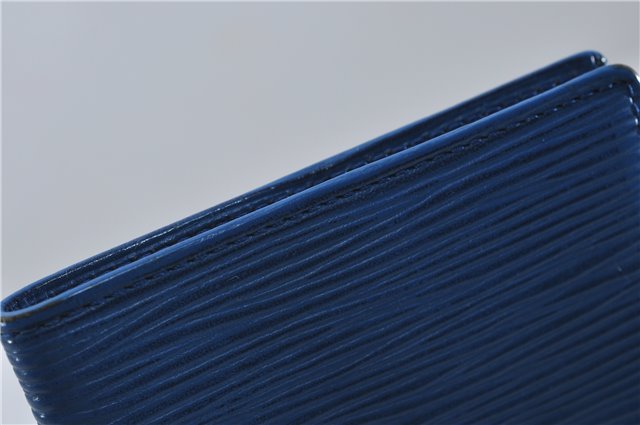 Authentic Louis Vuitton Epi Agenda Posh Day Planner Cover Blue R20525 LV 7963D