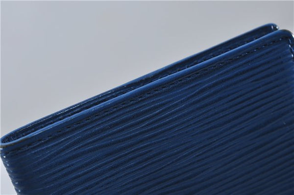 Authentic Louis Vuitton Epi Agenda Posh Day Planner Cover Blue R20525 LV 7963D