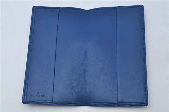 Authentic Louis Vuitton Epi Agenda Posh Day Planner Cover Blue R20525 LV 7963D