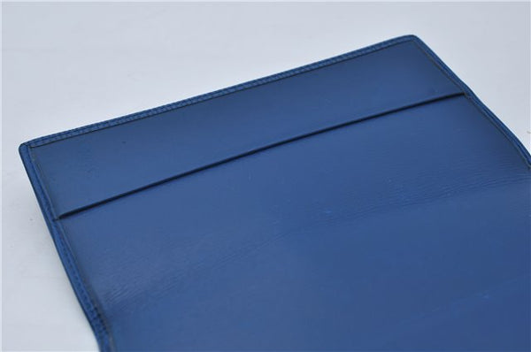 Authentic Louis Vuitton Epi Agenda Posh Day Planner Cover Blue R20525 LV 7963D