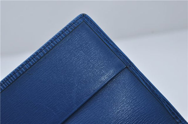 Authentic Louis Vuitton Epi Agenda Posh Day Planner Cover Blue R20525 LV 7963D