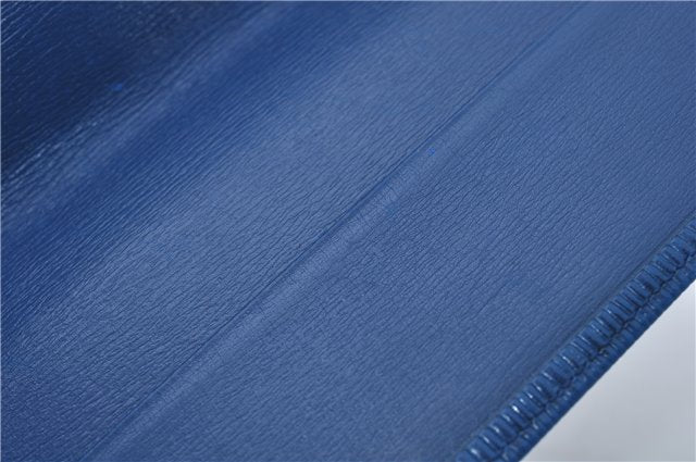 Authentic Louis Vuitton Epi Agenda Posh Day Planner Cover Blue R20525 LV 7963D