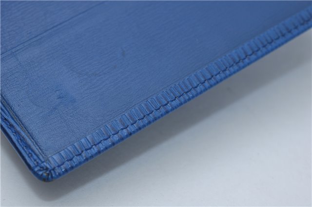 Authentic Louis Vuitton Epi Agenda Posh Day Planner Cover Blue R20525 LV 7963D