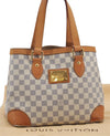 Authentic Louis Vuitton Damier Azur Hampstead PM N51207 Shoulder Tote Bag 7963E