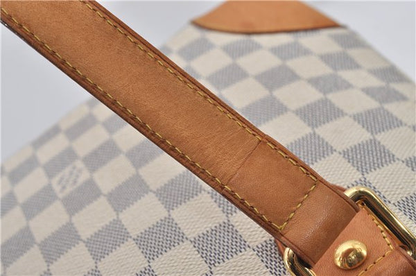 Authentic Louis Vuitton Damier Azur Hampstead PM N51207 Shoulder Tote Bag 7963E
