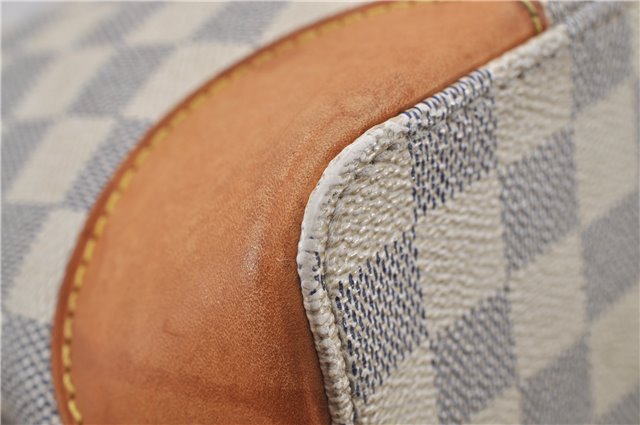 Authentic Louis Vuitton Damier Azur Hampstead PM N51207 Shoulder Tote Bag 7963E