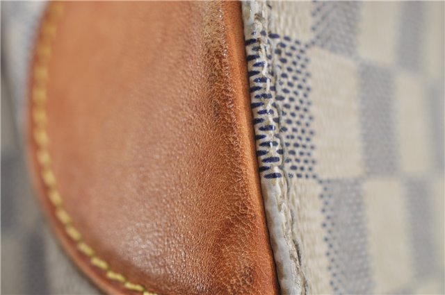 Authentic Louis Vuitton Damier Azur Hampstead PM N51207 Shoulder Tote Bag 7963E