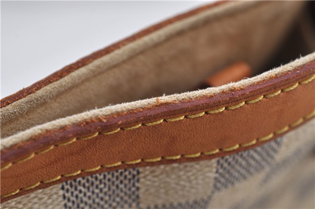 Authentic Louis Vuitton Damier Azur Hampstead PM N51207 Shoulder Tote Bag 7963E