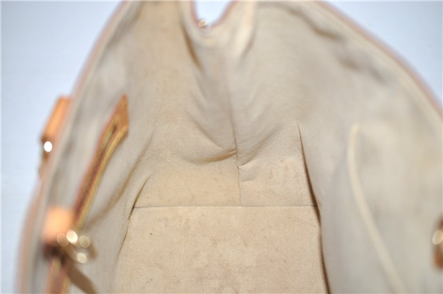 Authentic Louis Vuitton Damier Azur Hampstead PM N51207 Shoulder Tote Bag 7963E