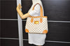 Authentic Louis Vuitton Damier Azur Hampstead PM N51207 Shoulder Tote Bag 7963E