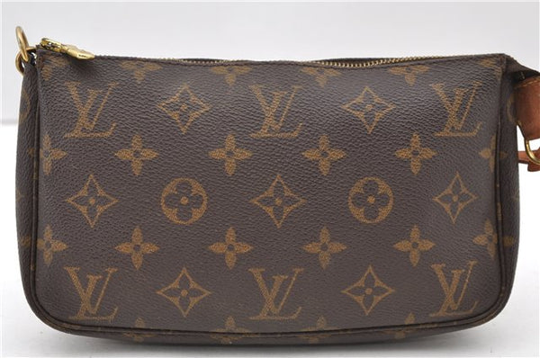 Authentic LOUIS VUITTON Monogram Pochette Accessoires Pouch M51980 LV 7965C