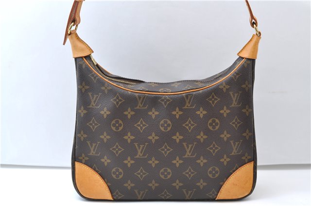Authentic Louis Vuitton Monogram Boulogne 30 Shoulder Cross Bag M52165 LV 7966E