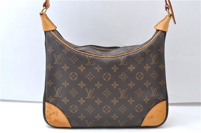 Authentic Louis Vuitton Monogram Boulogne 30 Shoulder Cross Bag M52165 LV 7966E