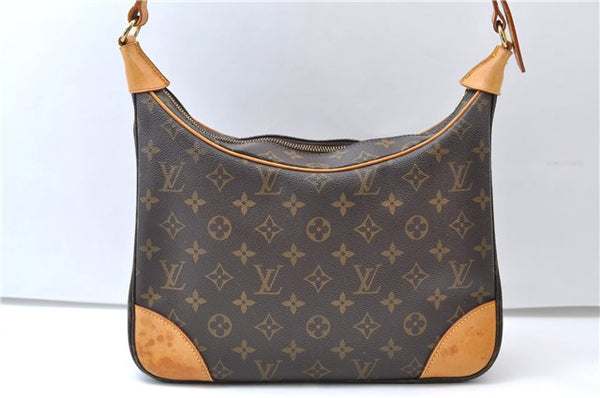 Authentic Louis Vuitton Monogram Boulogne 30 Shoulder Cross Bag M52165 LV 7966E