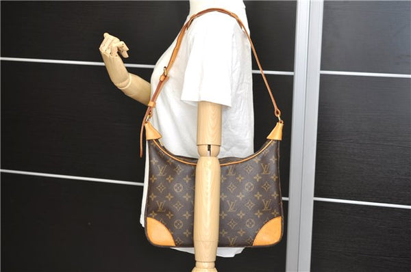Authentic Louis Vuitton Monogram Boulogne 30 Shoulder Cross Bag M52165 LV 7966E