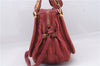 Authentic Chloe Paraty 2Way Shoulder Hand Bag Leather Red 7967D