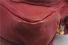 Authentic Chloe Paraty 2Way Shoulder Hand Bag Leather Red 7967D