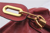 Authentic Chloe Paraty 2Way Shoulder Hand Bag Leather Red 7967D