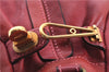 Authentic Chloe Paraty 2Way Shoulder Hand Bag Leather Red 7967D