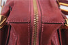 Authentic Chloe Paraty 2Way Shoulder Hand Bag Leather Red 7967D