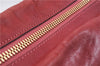 Authentic Chloe Paraty 2Way Shoulder Hand Bag Leather Red 7967D