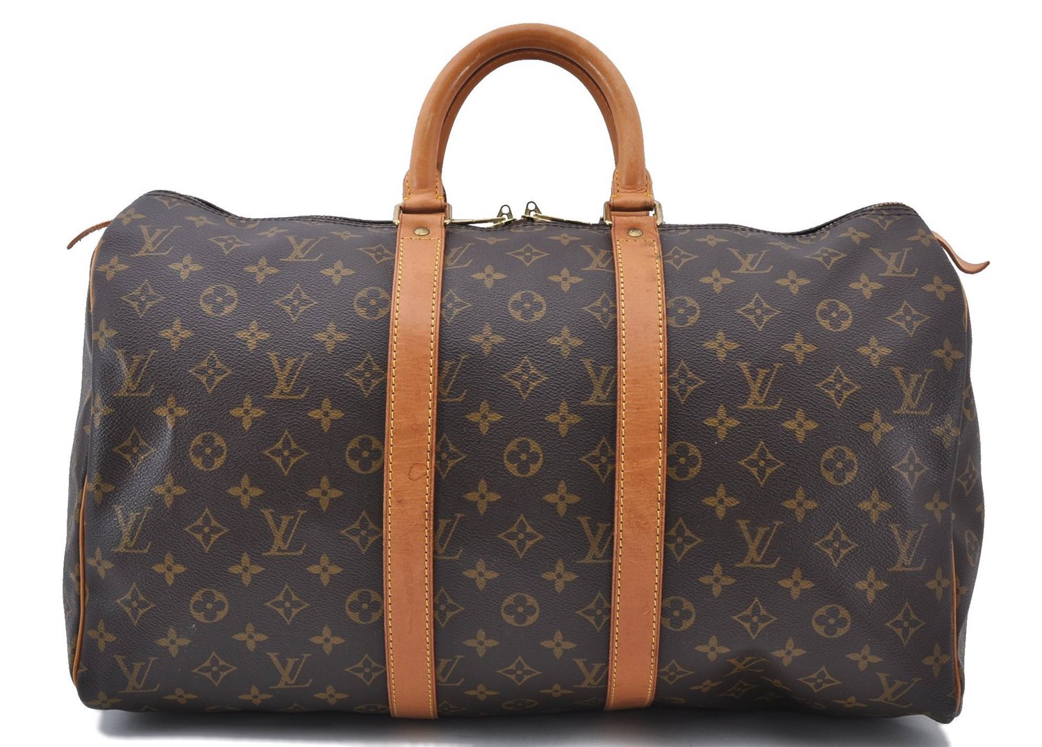 Authentic LOUIS VUITTON Monogram Keepall 45 Boston Bag M41428 LV 7969C