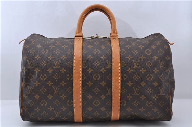 Authentic LOUIS VUITTON Monogram Keepall 45 Boston Bag M41428 LV 7969C