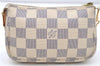 Auth LOUIS VUITTON Damier Azur Mini Pochette Accessoires Pouch N58010 LV 7970C