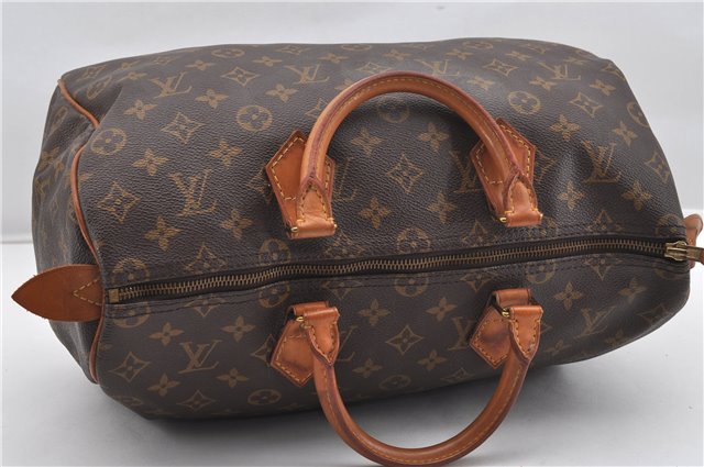 Authentic Louis Vuitton Monogram Speedy 35 Hand Boston Bag M41524 LV 7972F