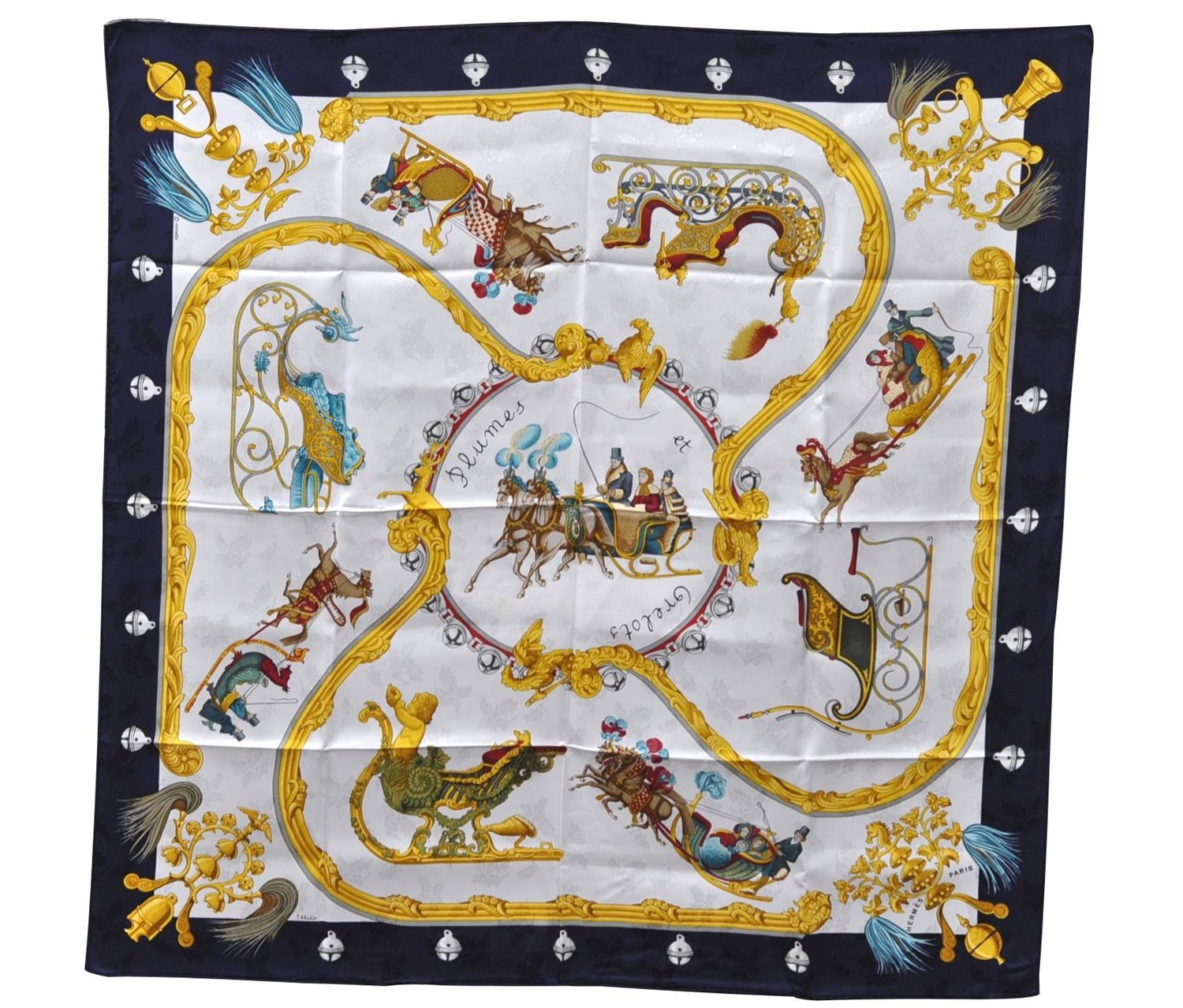 Authentic HERMES Carre 90 Scarf 