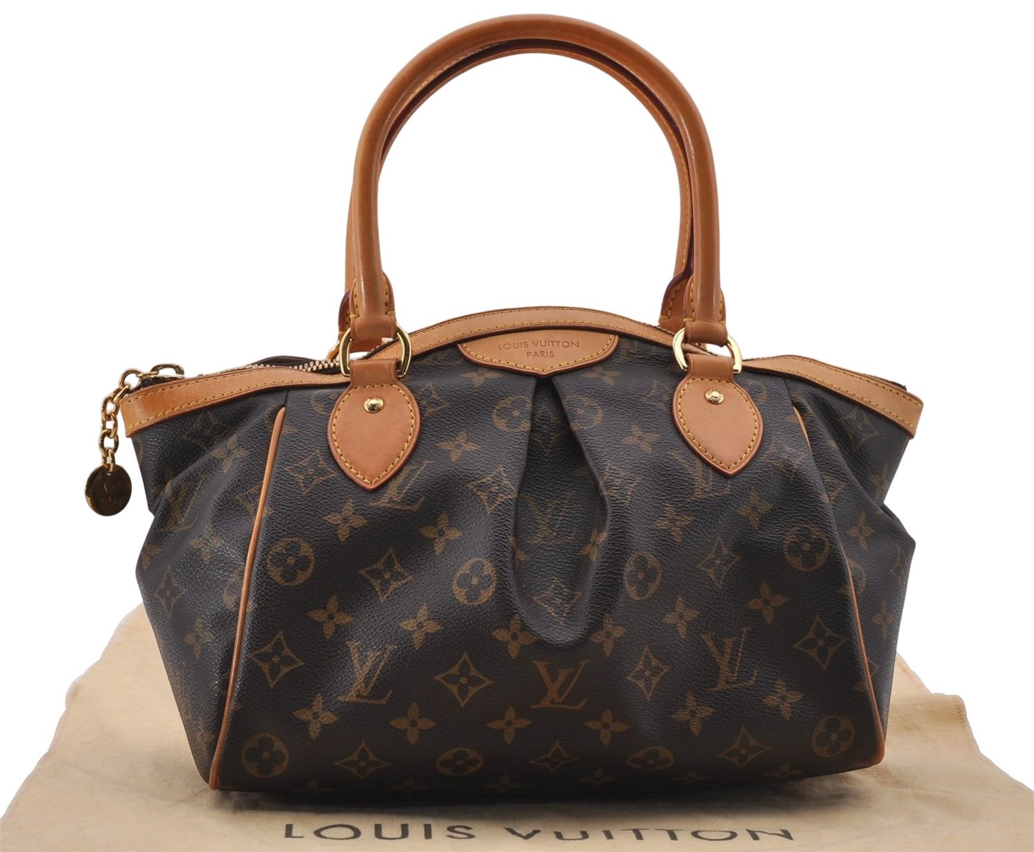 Authentic Louis Vuitton Monogram Tivoli PM Hand Bag M40143 LV 7974D