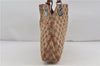 Authentic GUCCI Vintage Shoulder Tote Bag GG Canvas Leather Brown Beige 7975D