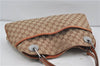 Authentic GUCCI Vintage Shoulder Tote Bag GG Canvas Leather Brown Beige 7975D