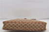 Authentic GUCCI Vintage Shoulder Tote Bag GG Canvas Leather Brown Beige 7975D