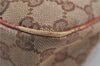 Authentic GUCCI Vintage Shoulder Tote Bag GG Canvas Leather Brown Beige 7975D