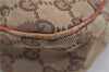 Authentic GUCCI Vintage Shoulder Tote Bag GG Canvas Leather Brown Beige 7975D