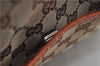 Authentic GUCCI Vintage Shoulder Tote Bag GG Canvas Leather Brown Beige 7975D