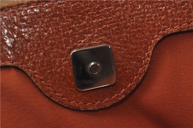 Authentic GUCCI Vintage Shoulder Tote Bag GG Canvas Leather Brown Beige 7975D