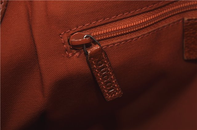 Authentic GUCCI Vintage Shoulder Tote Bag GG Canvas Leather Brown Beige 7975D