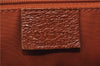 Authentic GUCCI Vintage Shoulder Tote Bag GG Canvas Leather Brown Beige 7975D