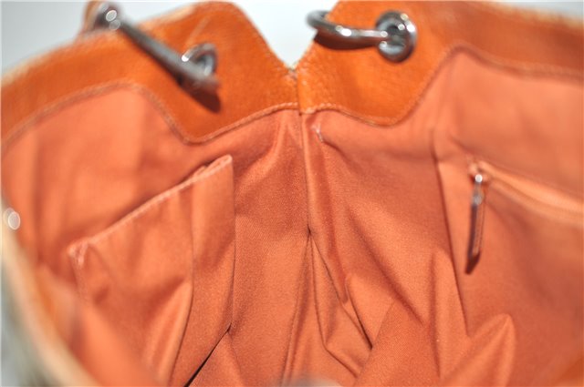 Authentic GUCCI Vintage Shoulder Tote Bag GG Canvas Leather Brown Beige 7975D