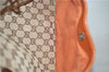 Authentic GUCCI Vintage Shoulder Tote Bag GG Canvas Leather Brown Beige 7975D